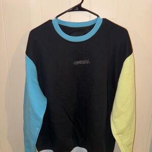 Men's Black and Blue Sweater